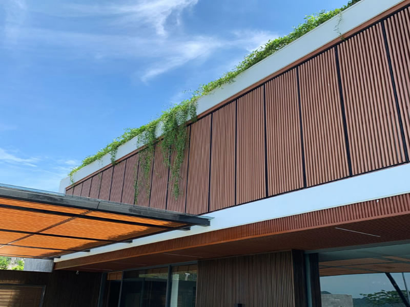 Lam gỗ nhựa che chắn nắng bền đẹp